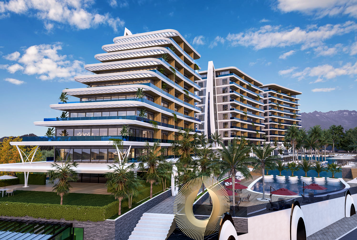 Nytt prosjekt av det mest elite boligkomplekset i Alanya